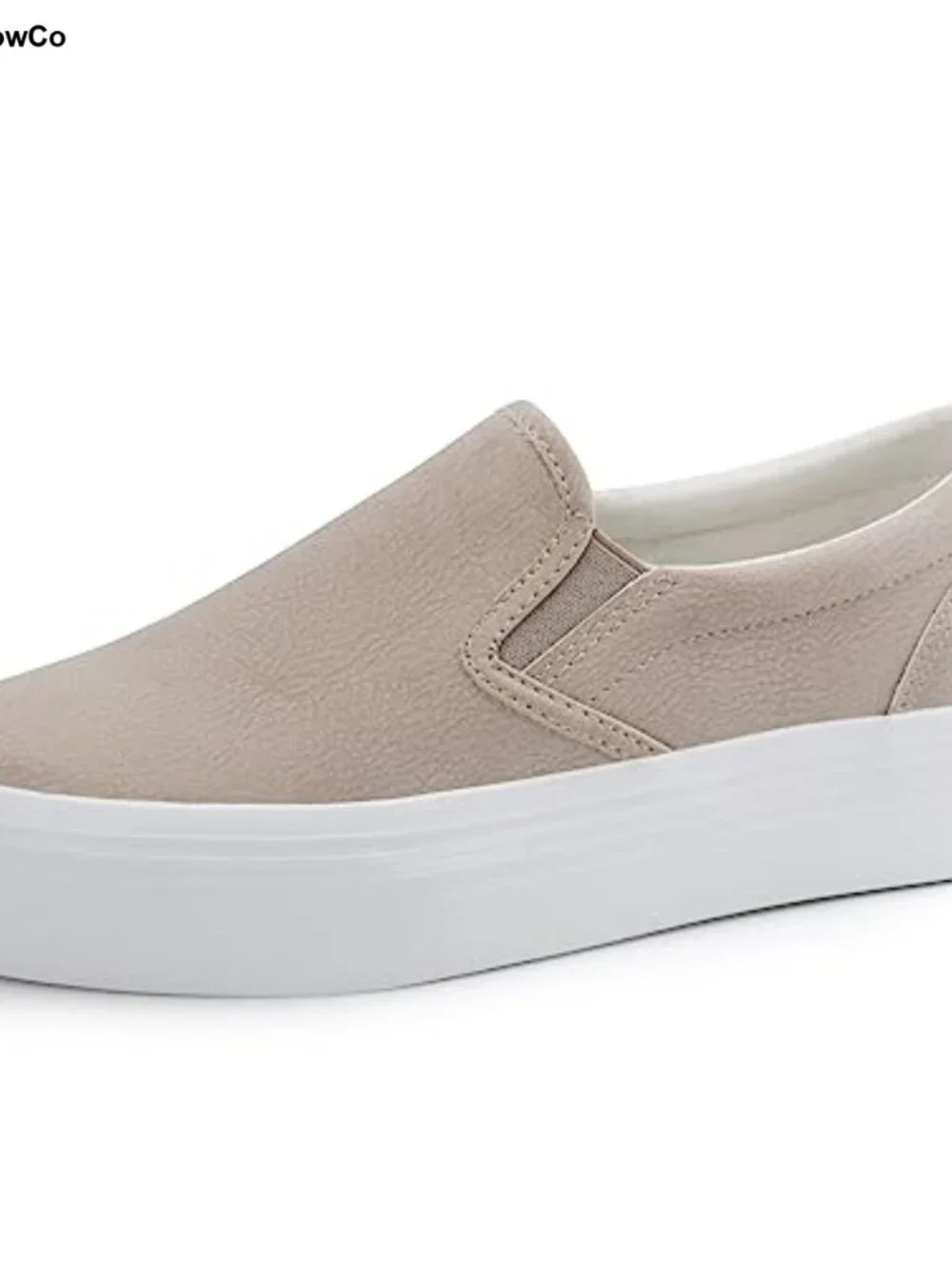 Women's Slip-On Platform Loafers Faux Leather Comfortable Casual Shoes